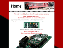 Tablet Screenshot of phoenixsound.com